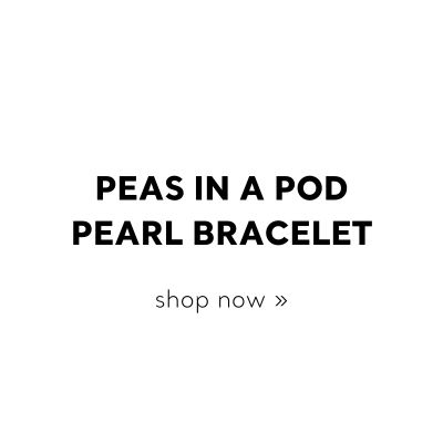 Gold Plated Two Peas in a Pod Pearl Bracelet