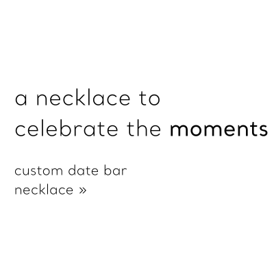 Custom Date Bar Necklace