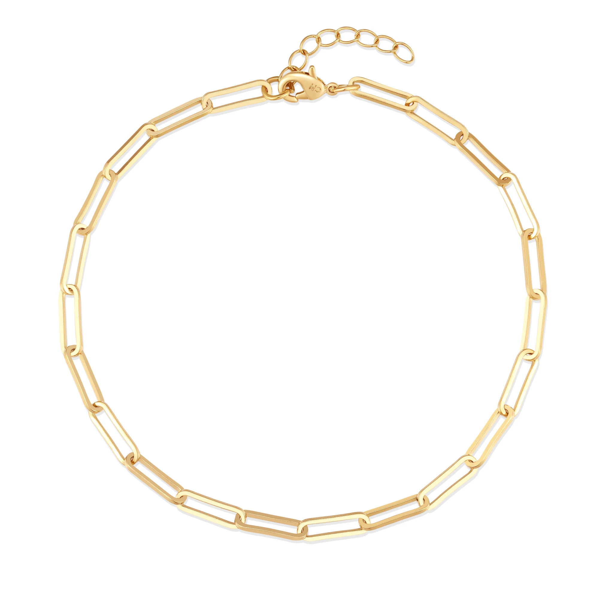 Image of Waterproof Paperclip Chain Anklet