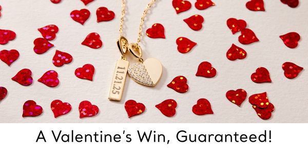 bar heart charm necklace