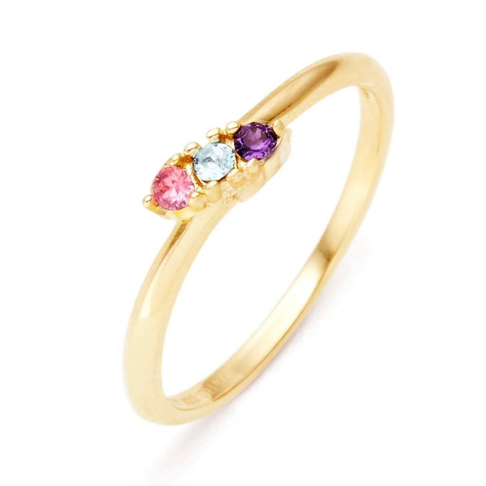 Image of Custom Petite Birthstone Ring