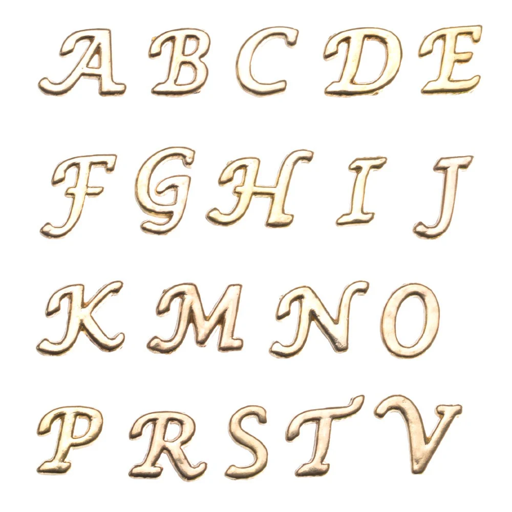 Image of Floating Locket Gold Initial Charms