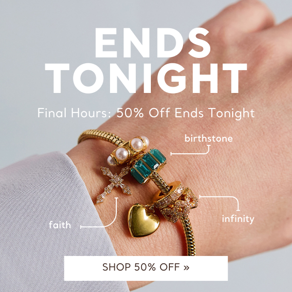 50% off sitewide build your own bracelet