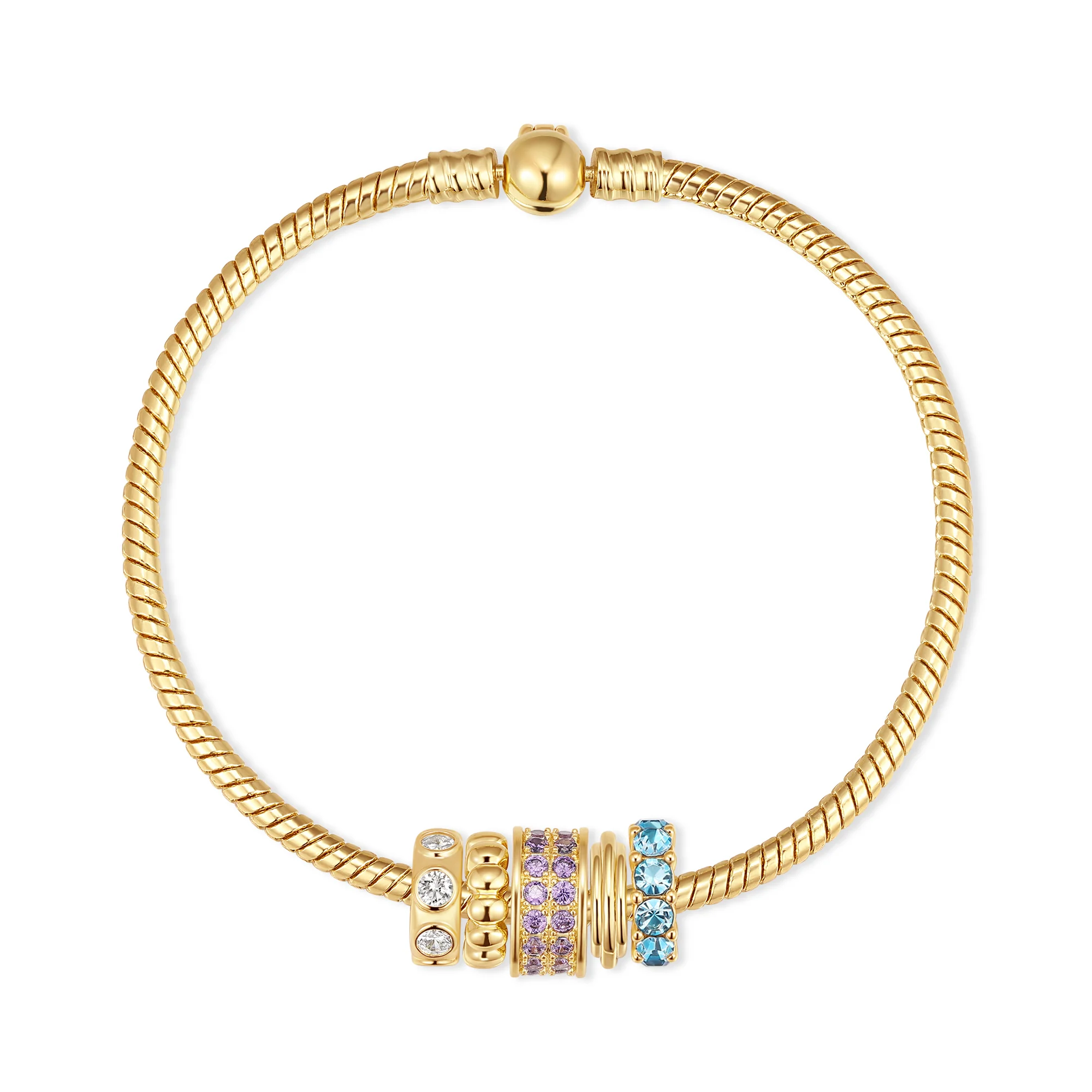 Image of Build Your Own Rondelle Birthstone Bracelet