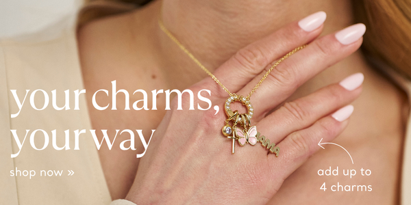 BUILD YOUR OWN CRYSTAL CHARM CHAIN NECKLACE