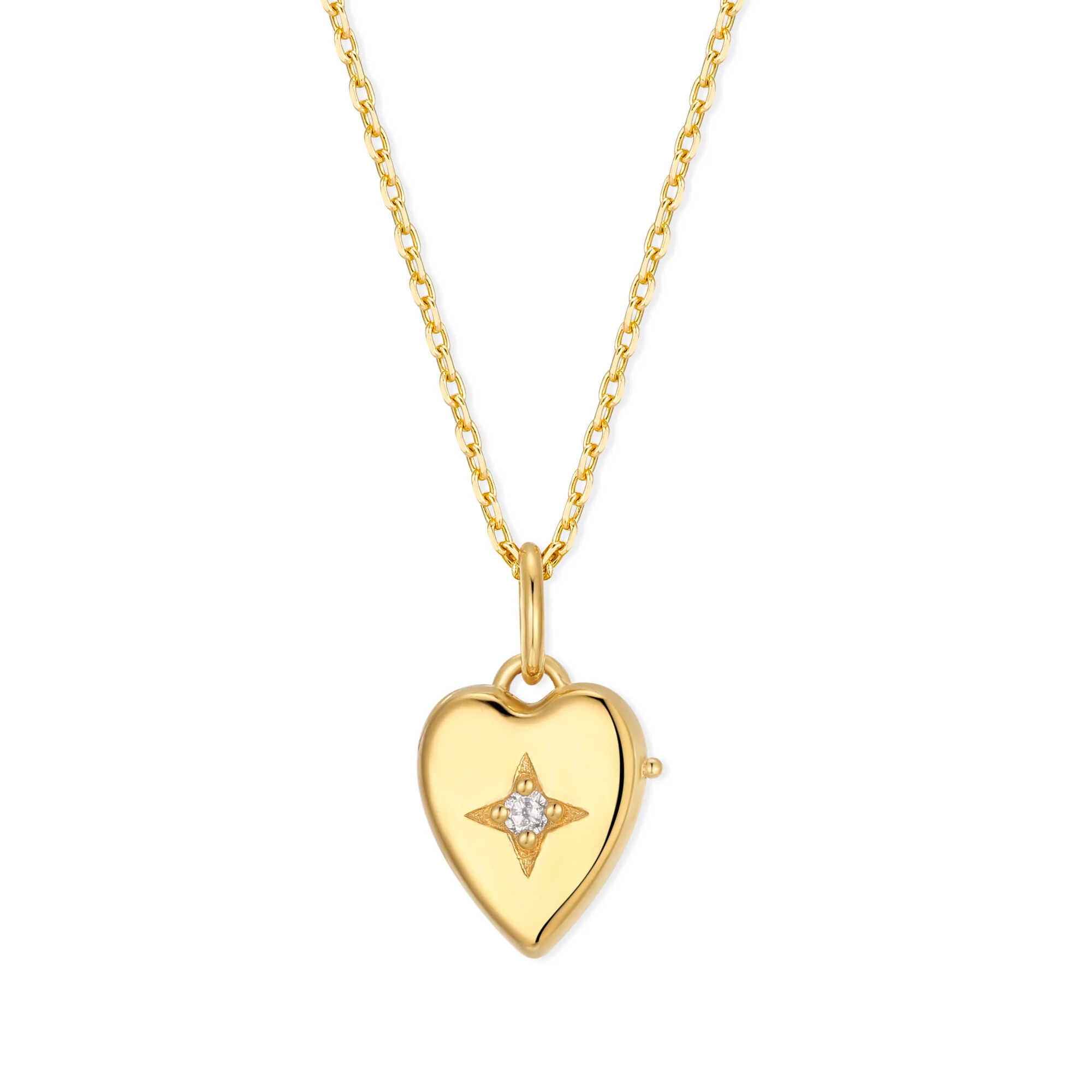 Image of Custom Initial Mini Heart Locket