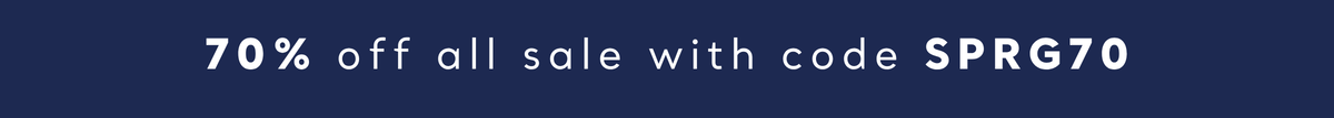 70% off sale with code SPRG70