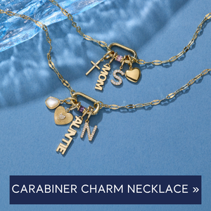 carabiner charm necklace