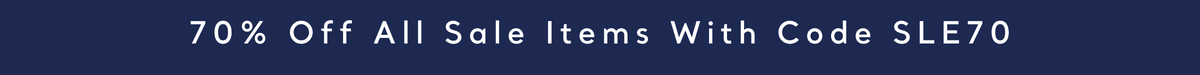 70% off all sale with code SLE70