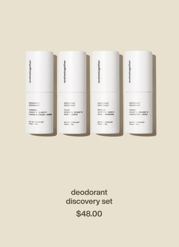 deodorant discovery set | $48.00