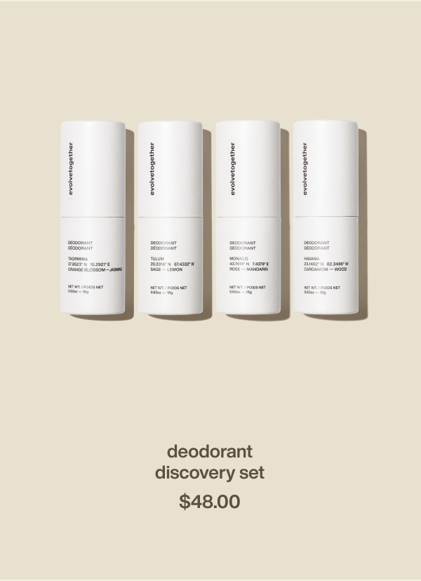 deodorant discovery set | $48.00