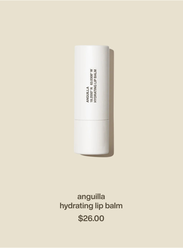 anguilla hydrating lip balm | $26.00