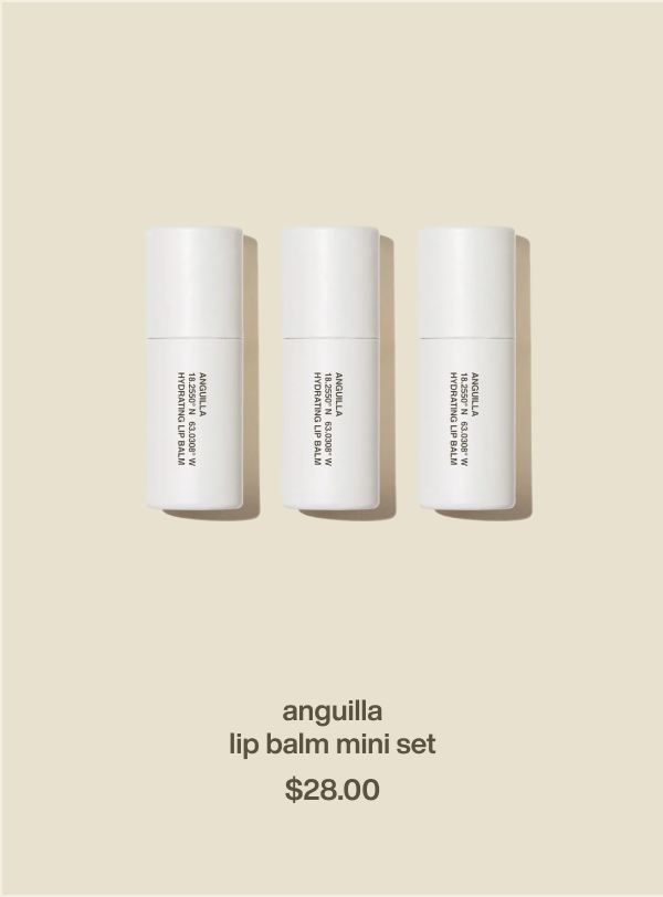 anguilla lip balm mini set | $28.00