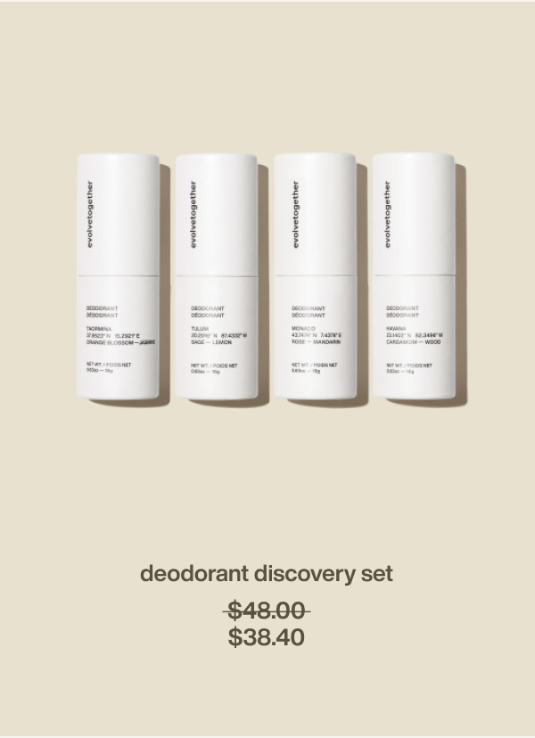 deodorant discovery set | $38.40