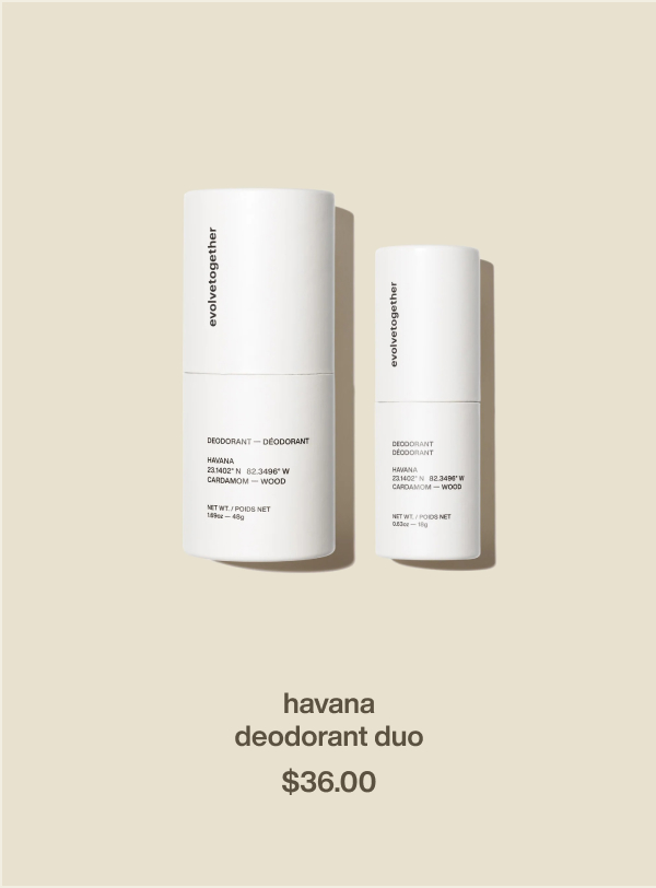 havana | deodorant duo | $36.00