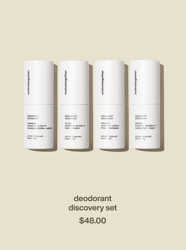 deodorant discovery set | $48.00