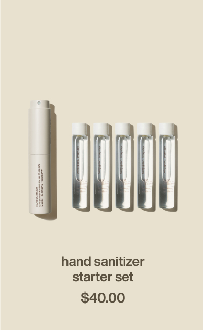 hand sanitizer starter set | $40.00