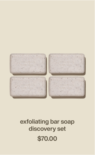 exfoliating bar soap discovery set | $70.00