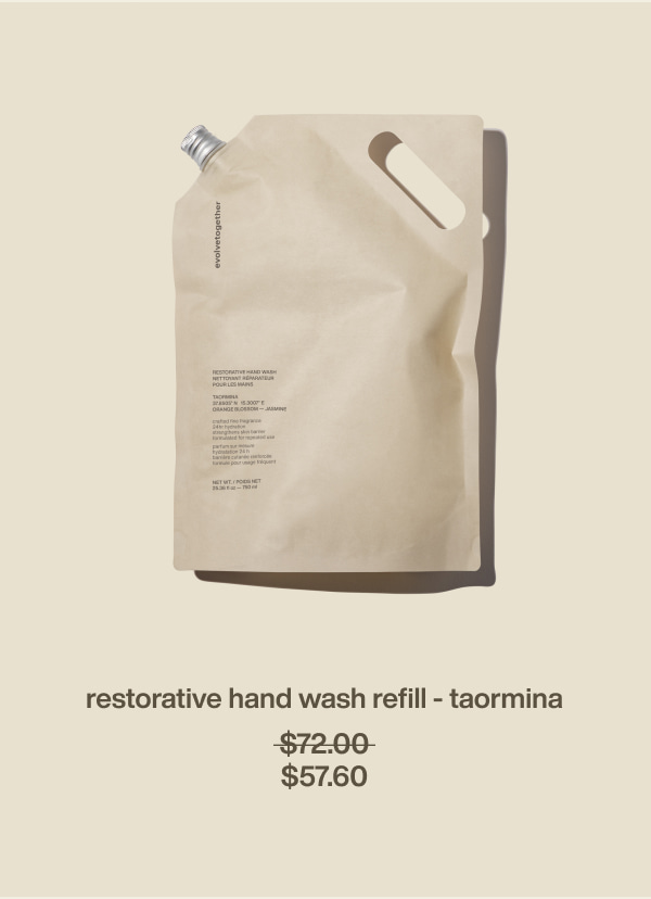 restorative hand wash refill - taormina | $57.60