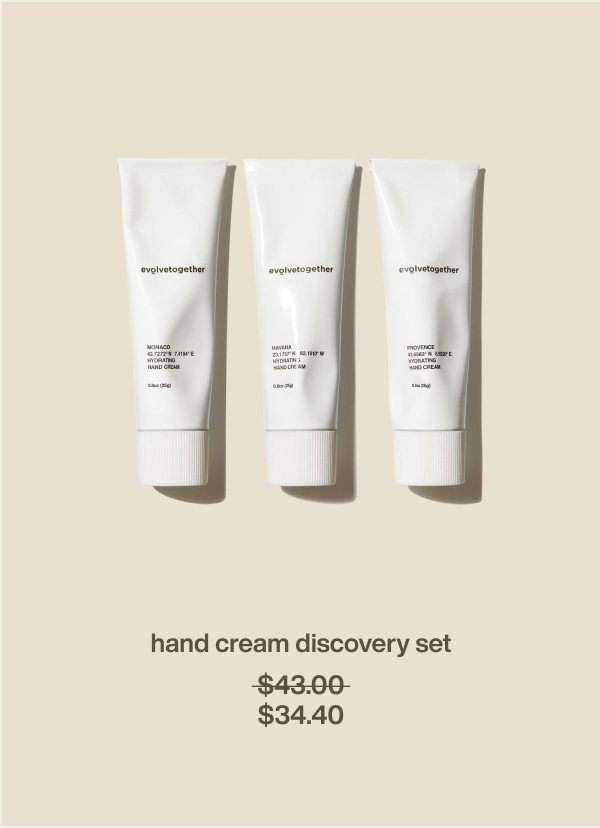 hand cream discovery set | $34.40