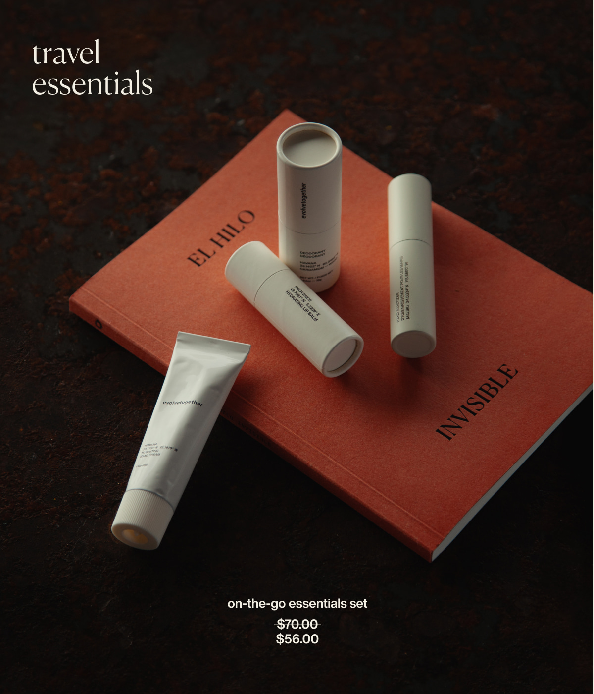 travel essentials | on-the-go essentials set | $56.00