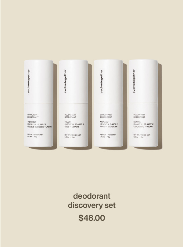 deodorant discovery set | $48.00
