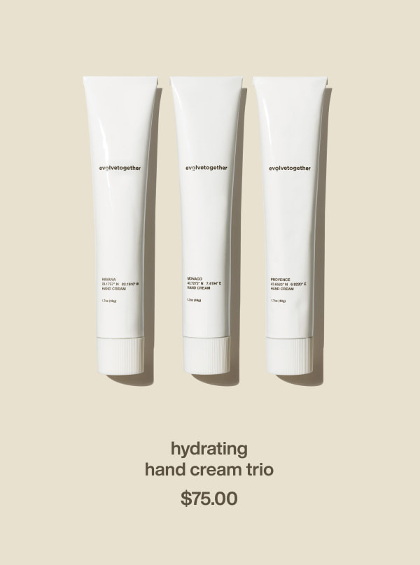 hydrating hand cream trio | $75.00