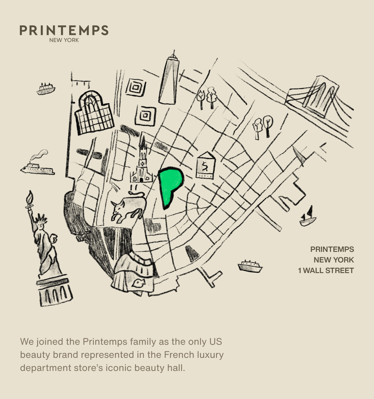 Printemps New York | We joined the Printemps family as the only US beauty brand represented in the French luxury department store’s iconic beauty hall.