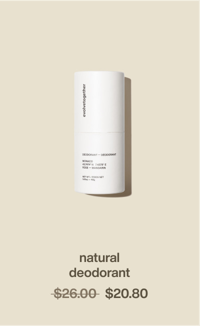 natural deodorant | $20.80 