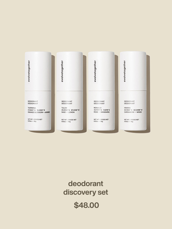 deodorant discovery set | $48.00