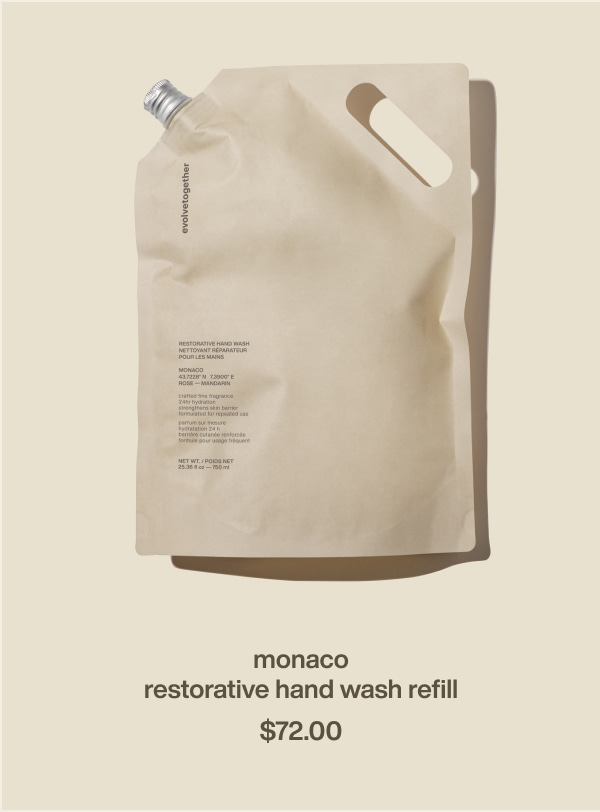 monaco restorative hand wash refill | $72.00