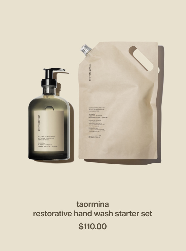 taormina | restorative hand wash starter set | $110.00