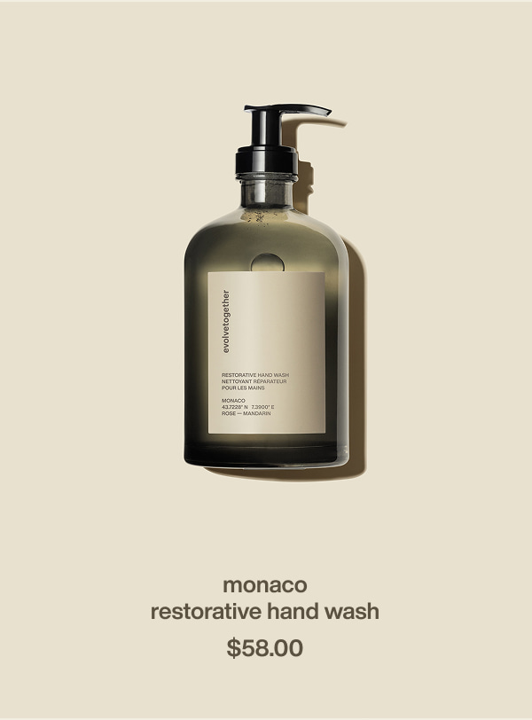 monaco | restorative hand wash | $58.00