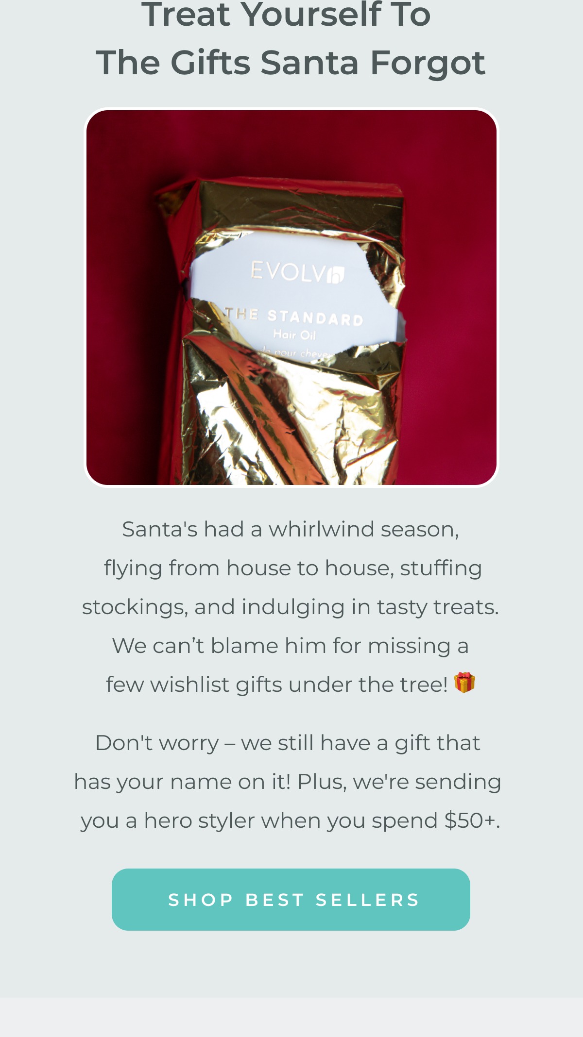 Treat yourself to the gifts Santa forgot...