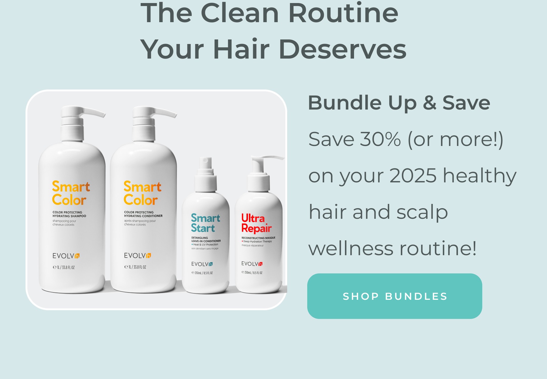 Save 30% on healthy hair bundles.