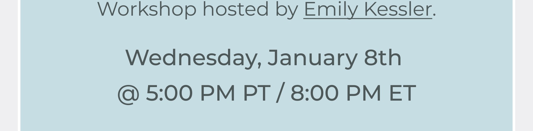 Hosted by Emily Kessler