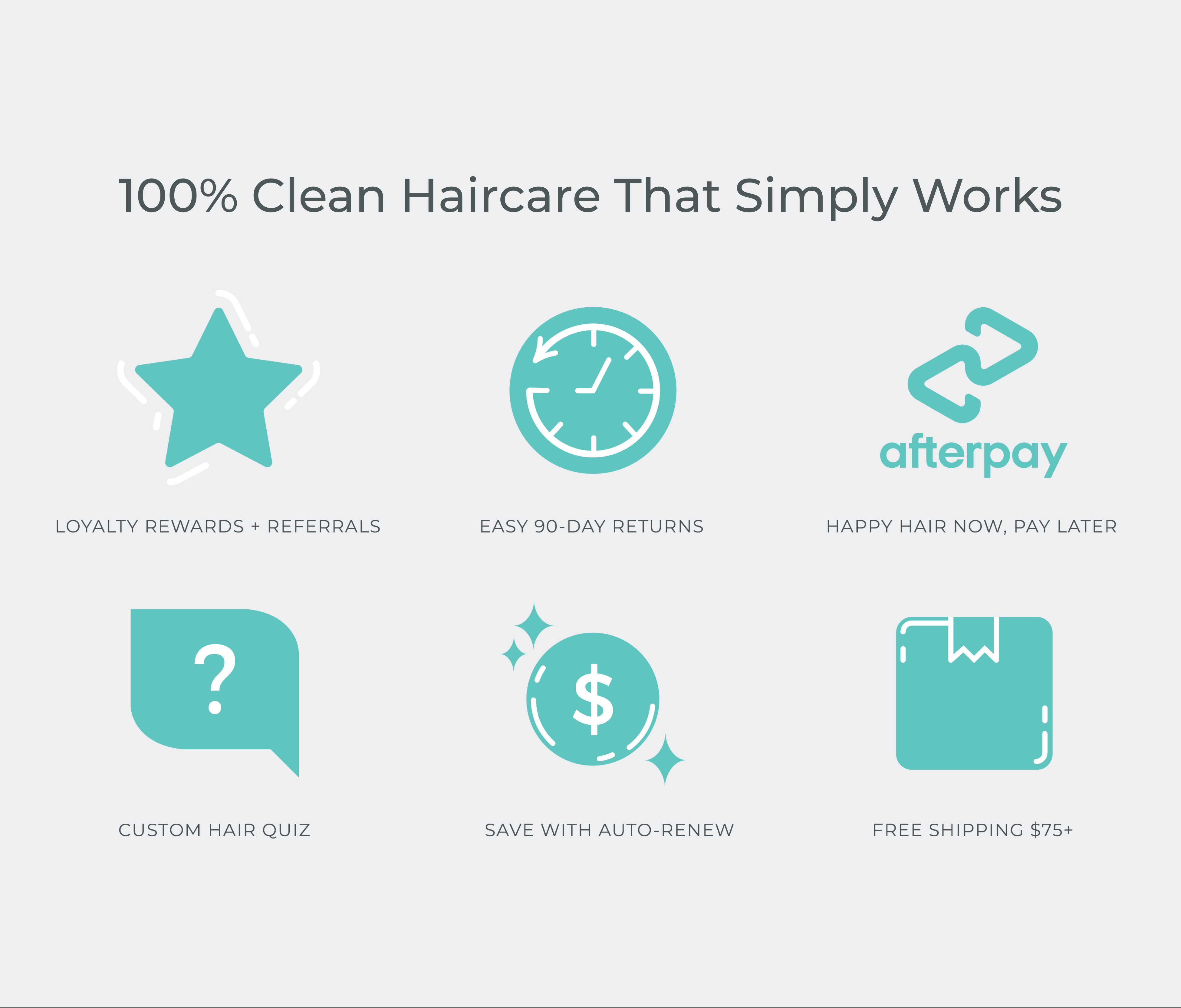100% Clean Haircare That Simply Works