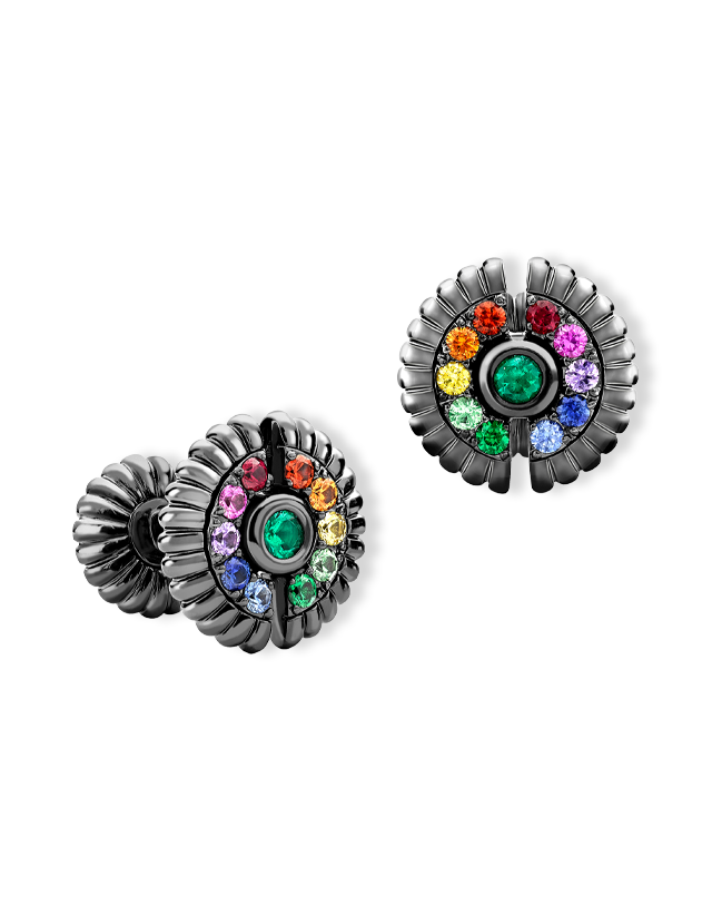 Fluted Round Cufflinks