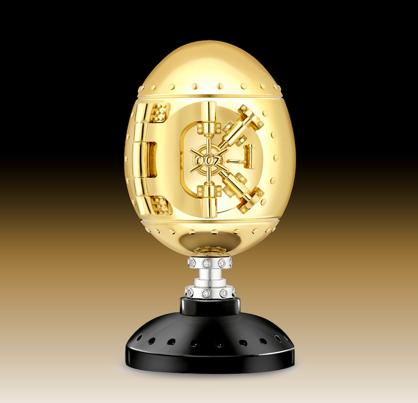 Limited Edition Yellow Gold & Diamond Goldfinger Egg Objet