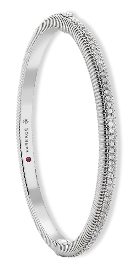 Hinged Fluted Bracelet