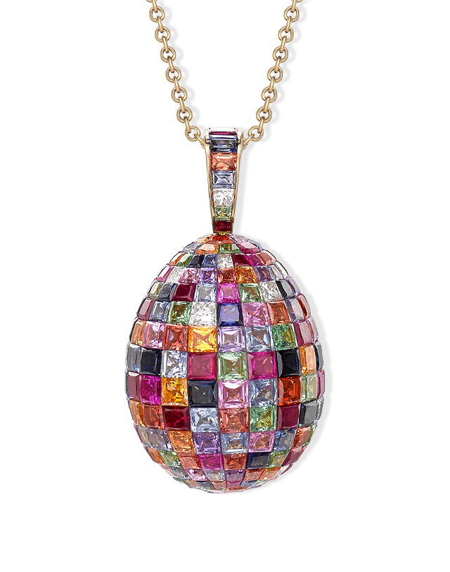 Mosaic Egg Pendant