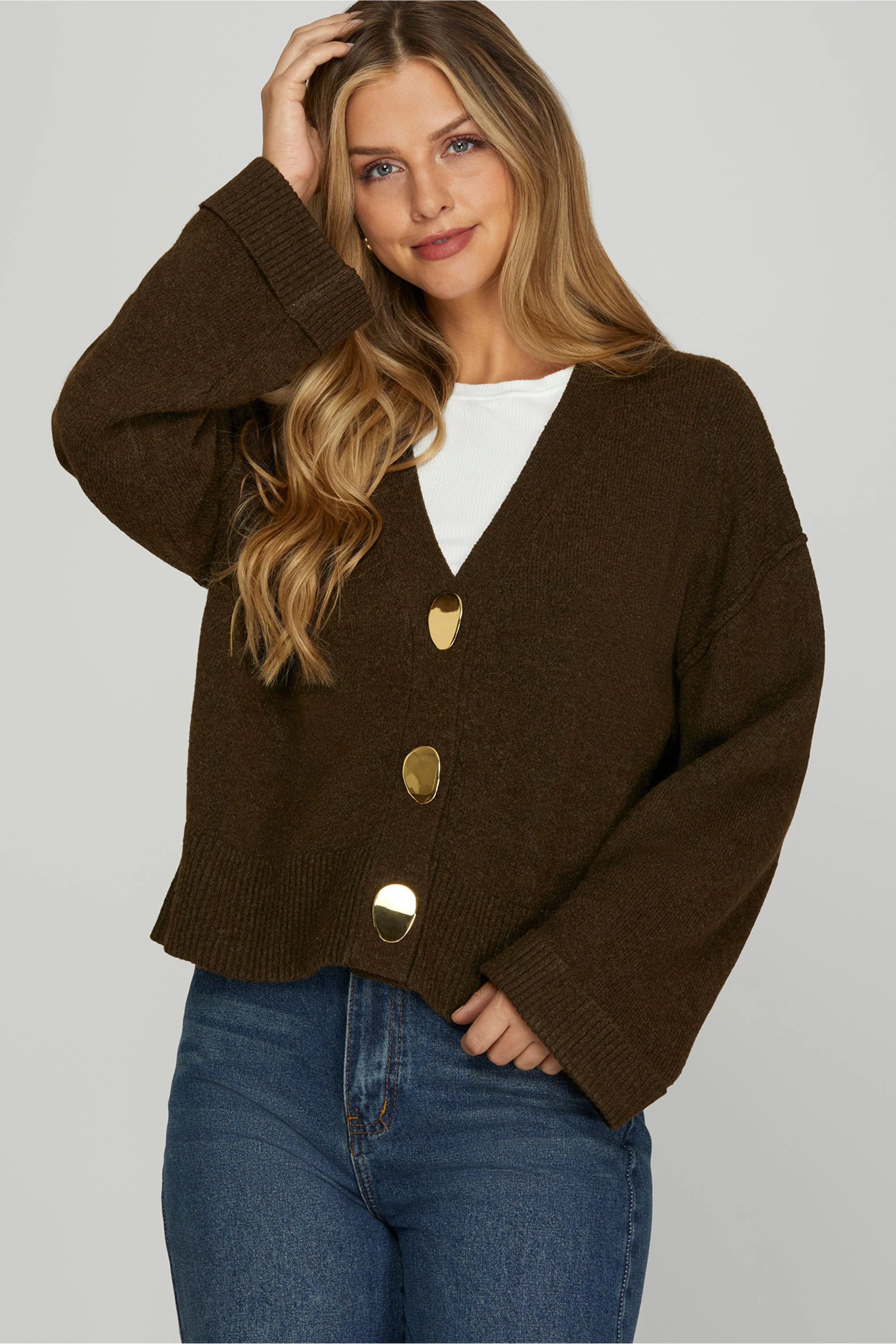Image of Canon Long Sleeve Knit Sweater