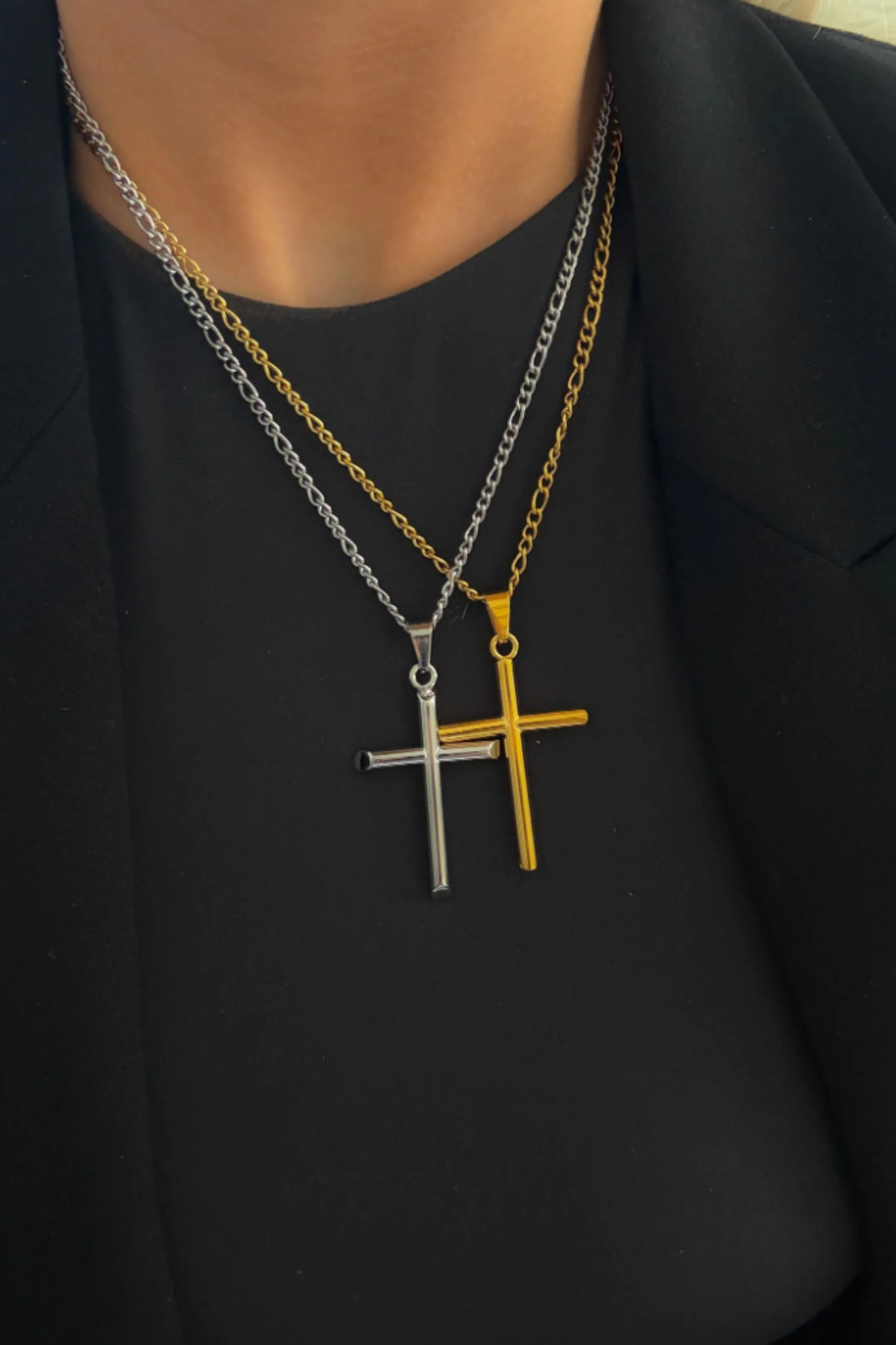 Image of Large Cross Necklace