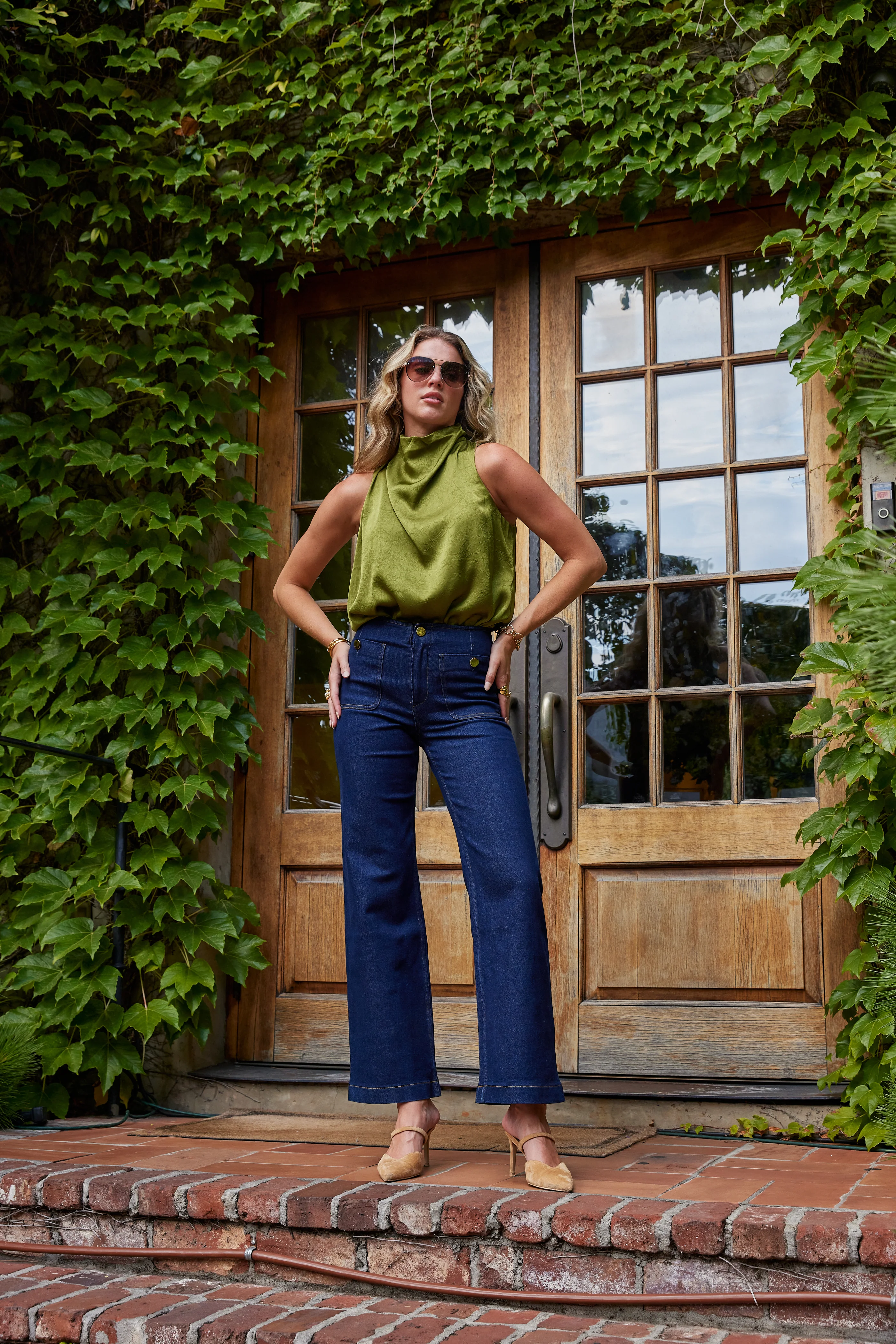 Image of Claire High Waist Straight Jeans