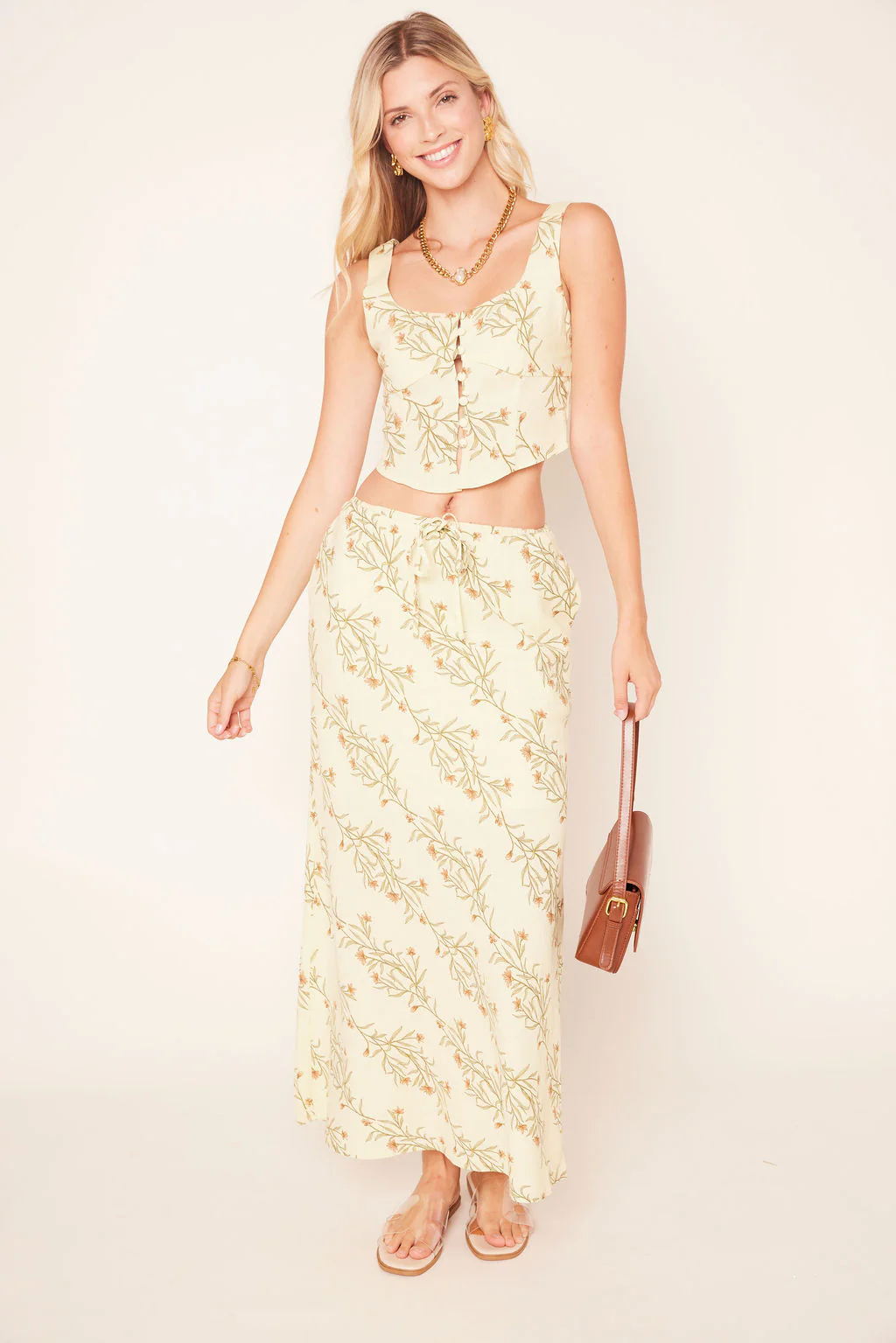 Image of Dawn Pattern Maxi Skirt