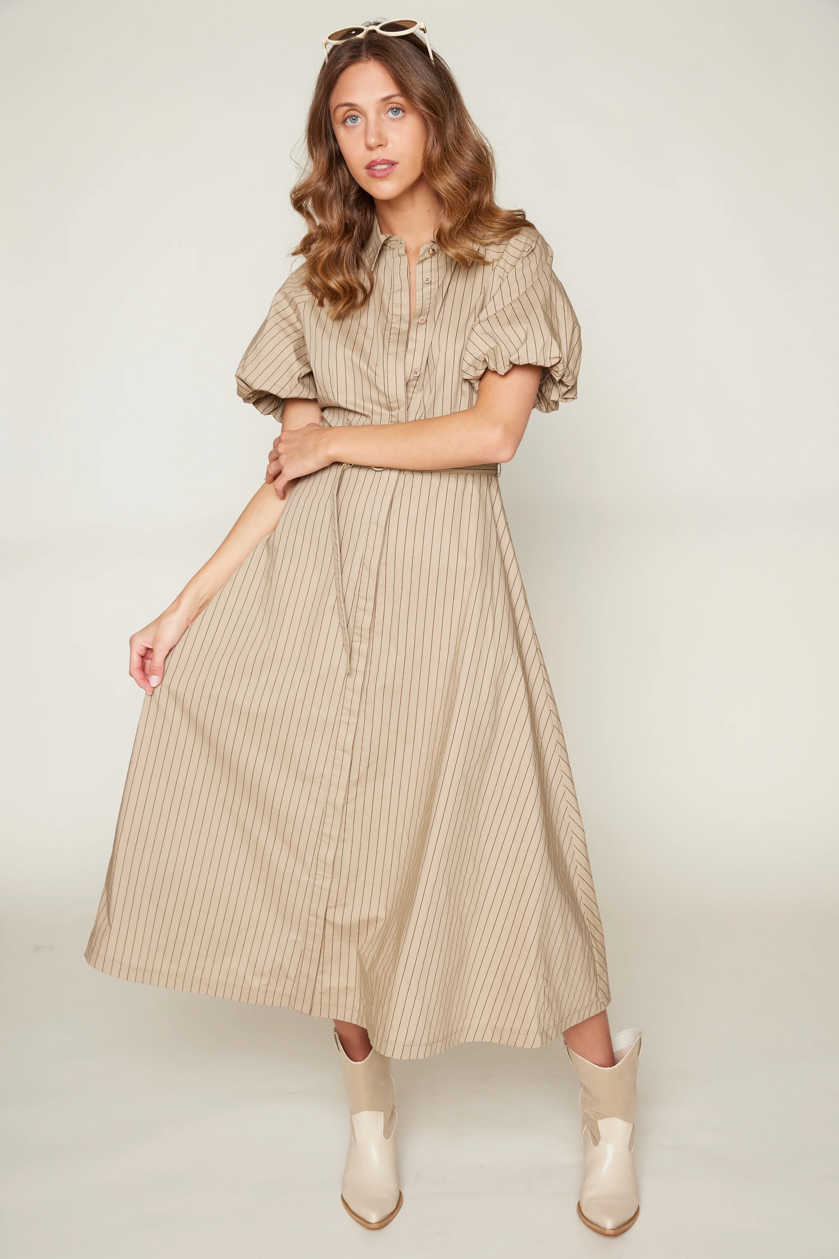 Image of Rowen Puff Sleeve Dress