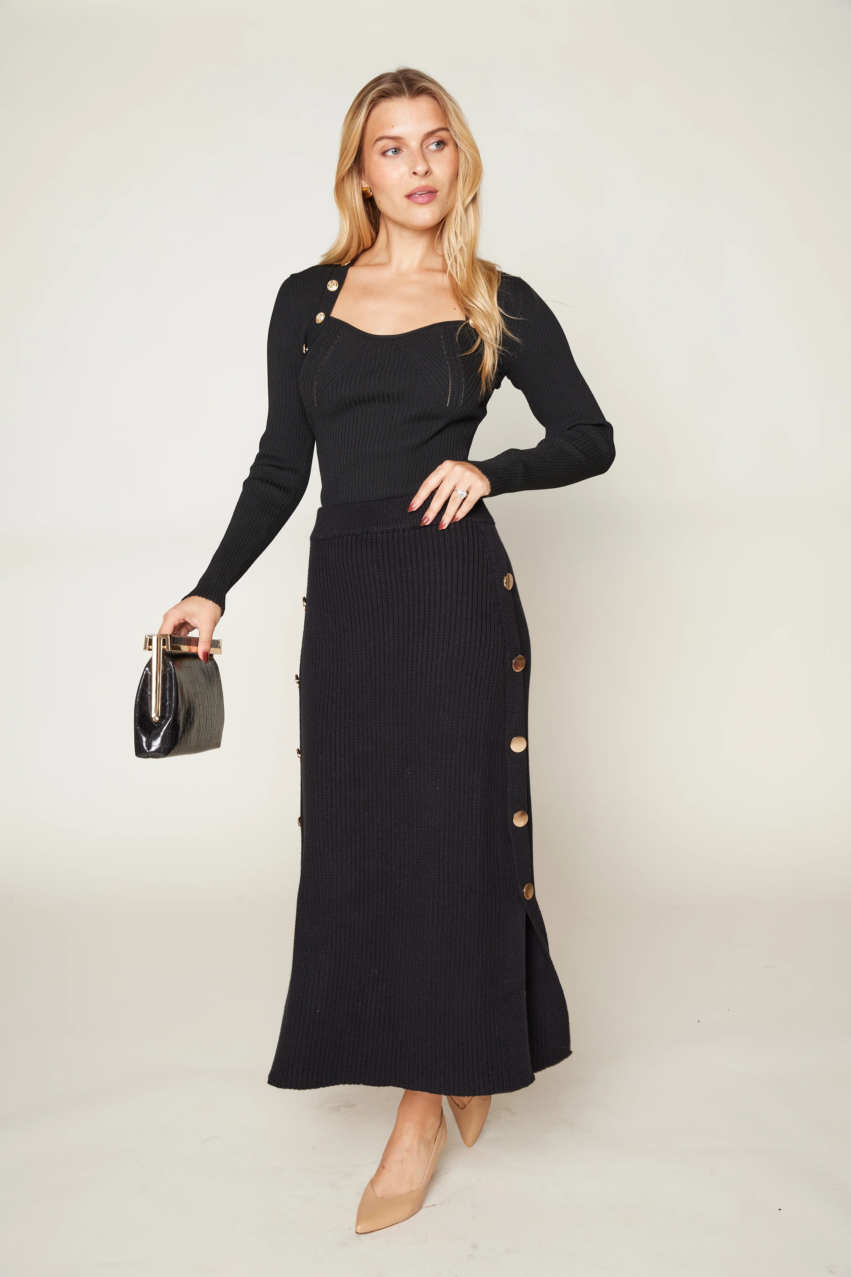 Image of Classic Meets Sultry Maxi Skirt