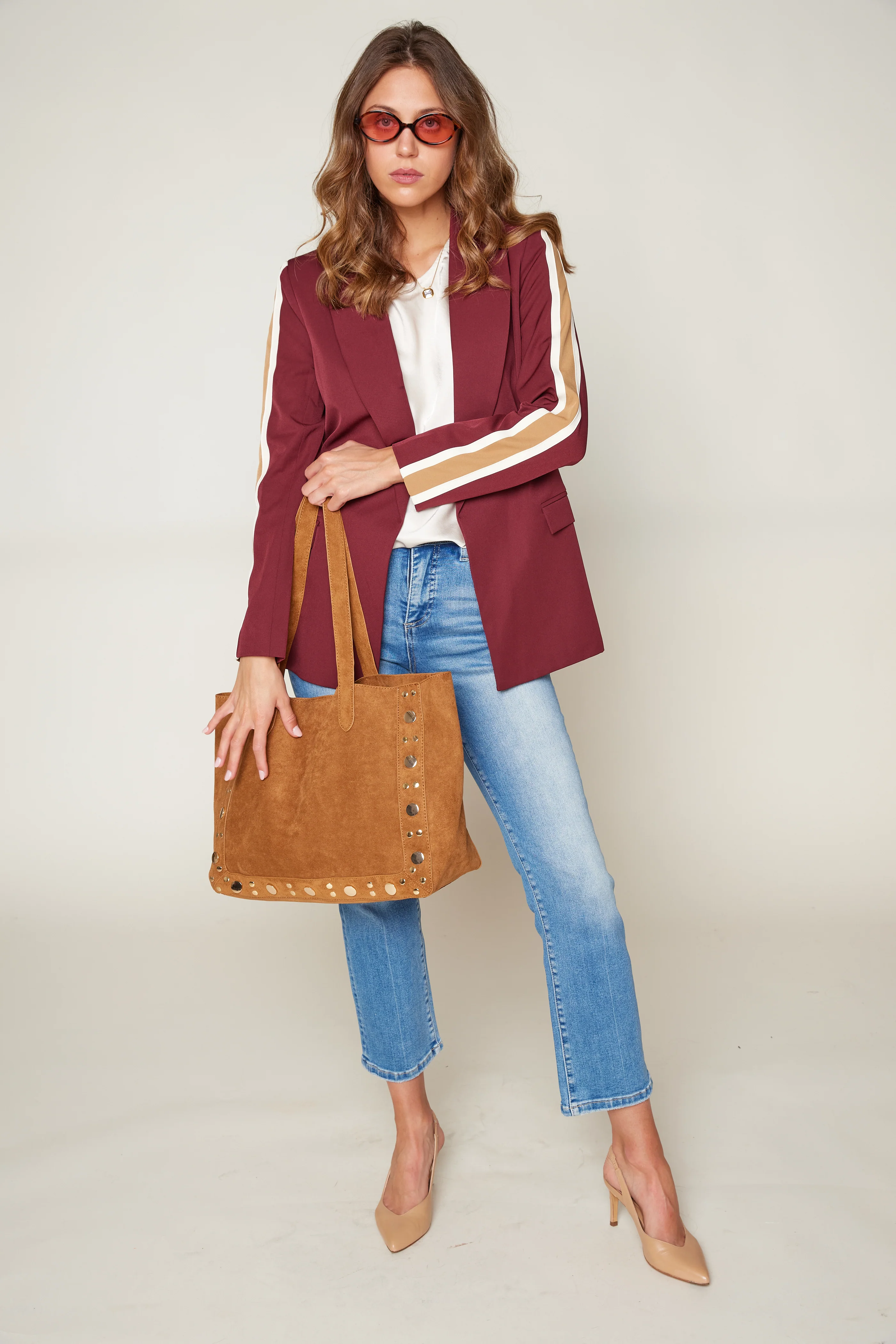 Image of Lana Striped Blazer