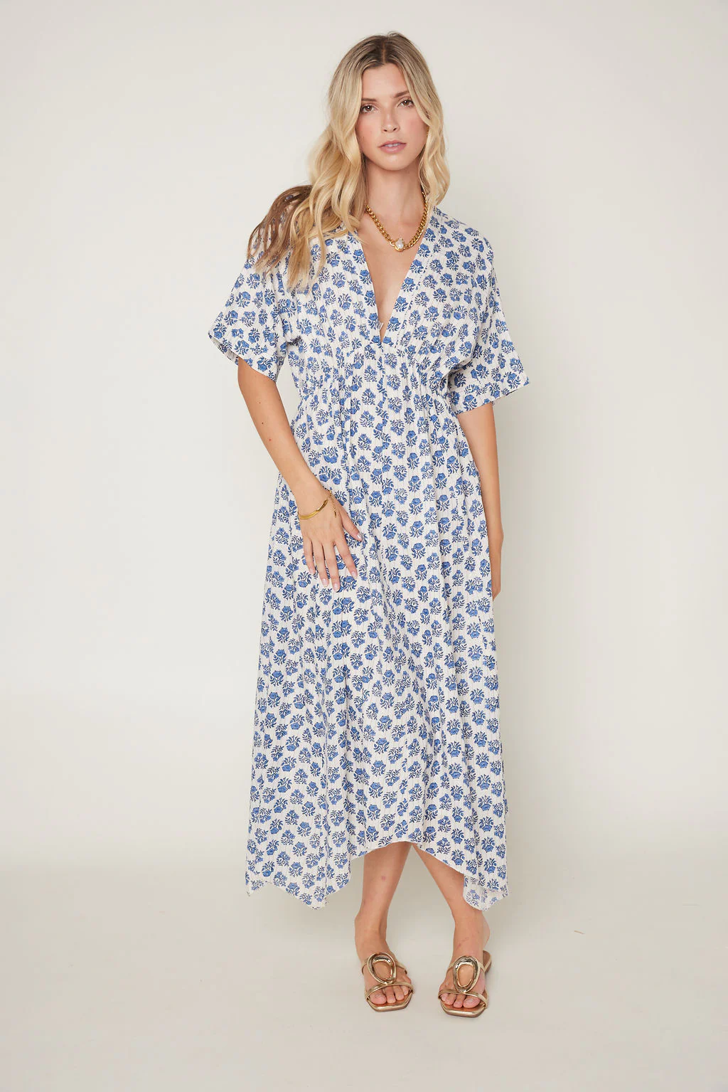 Image of Audrey V Neck Maxi Dress
