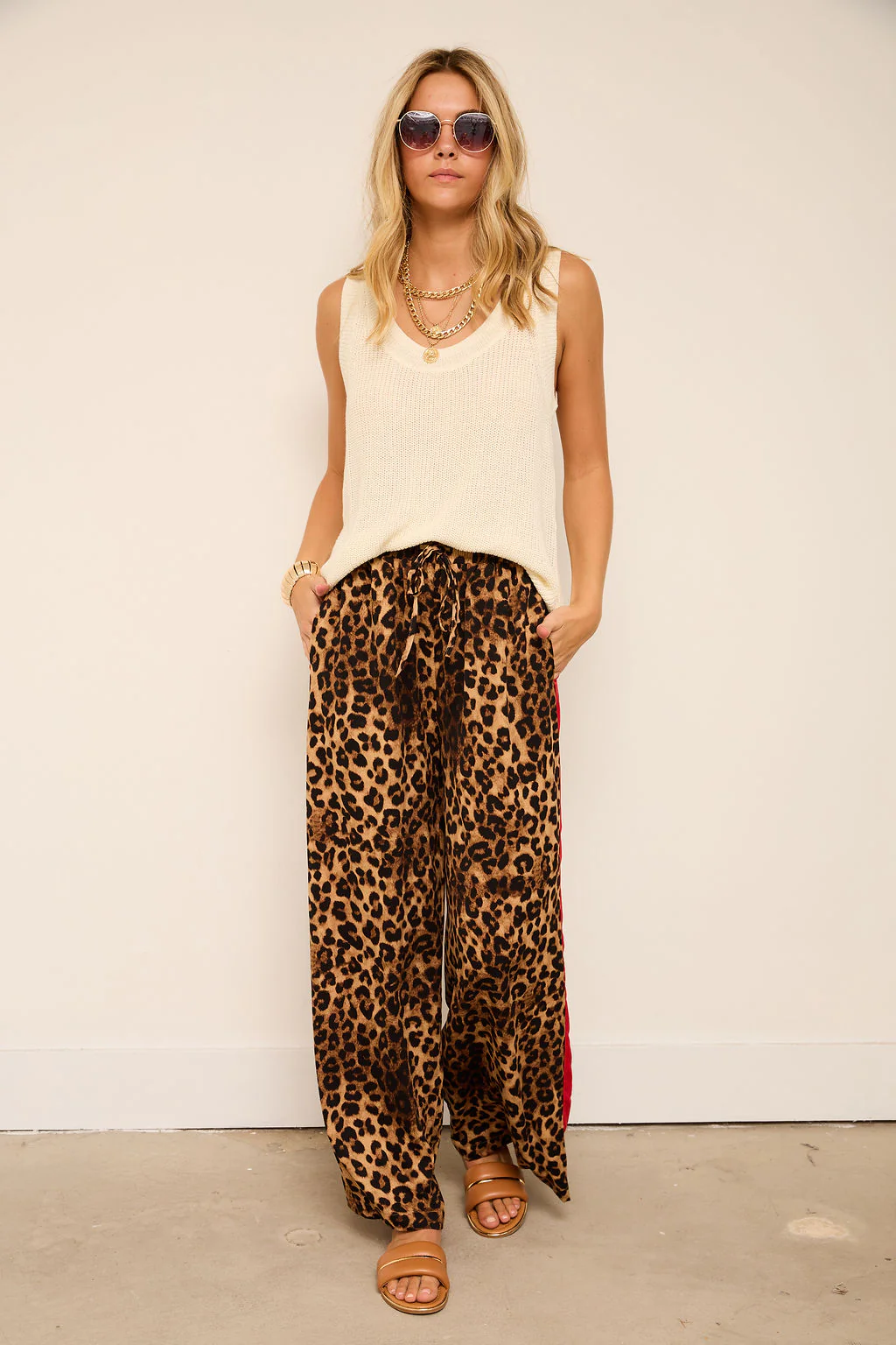 Image of Cece Linen Sweater Tank Top